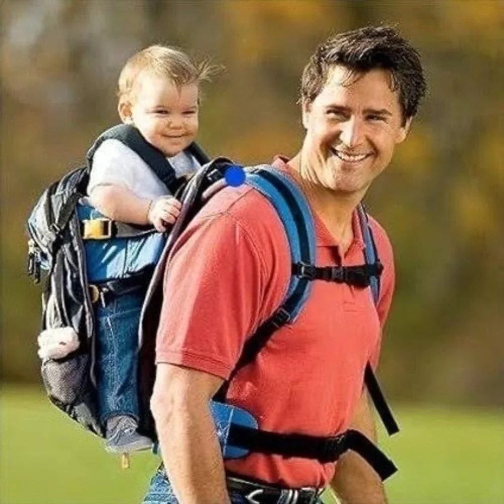 Deuter Kanga Kid Child Carrier 20L Backpack Hiking Blue Grey Adjustable Straps